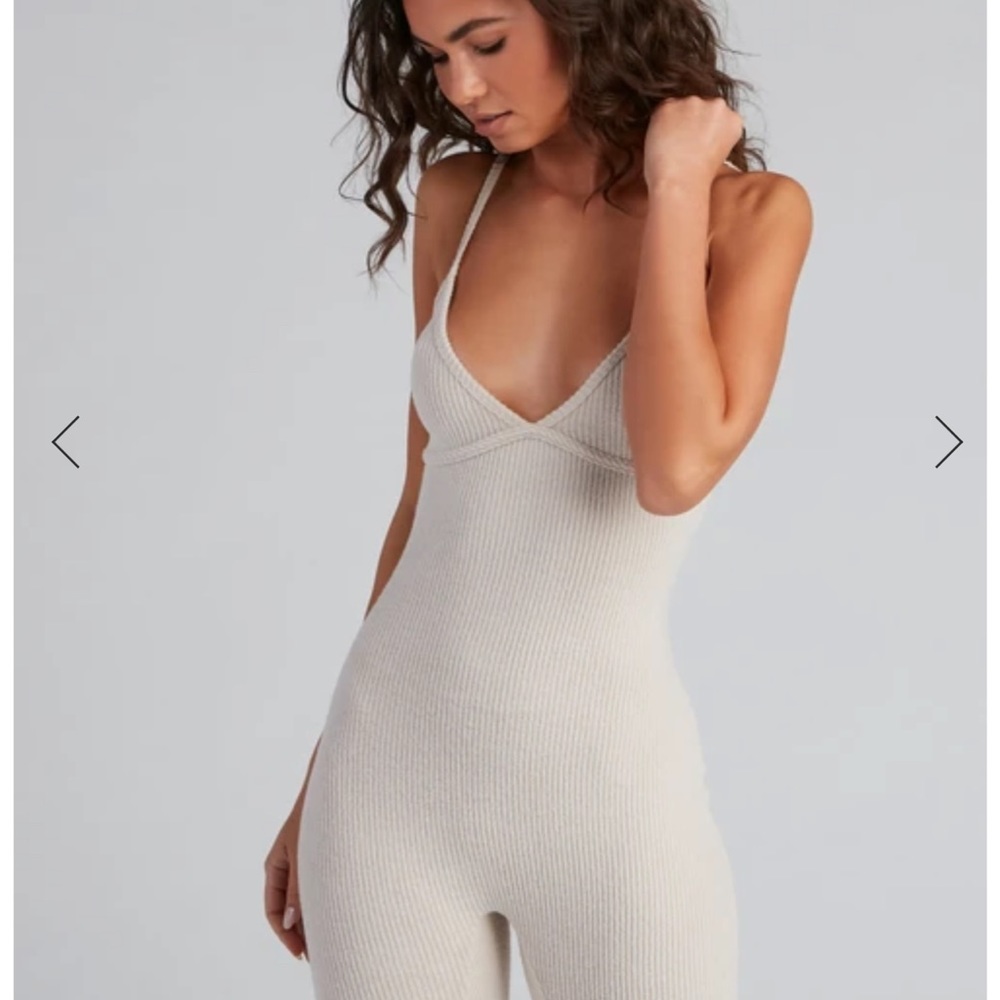 Cozy Brushed Knit Jumpsuit